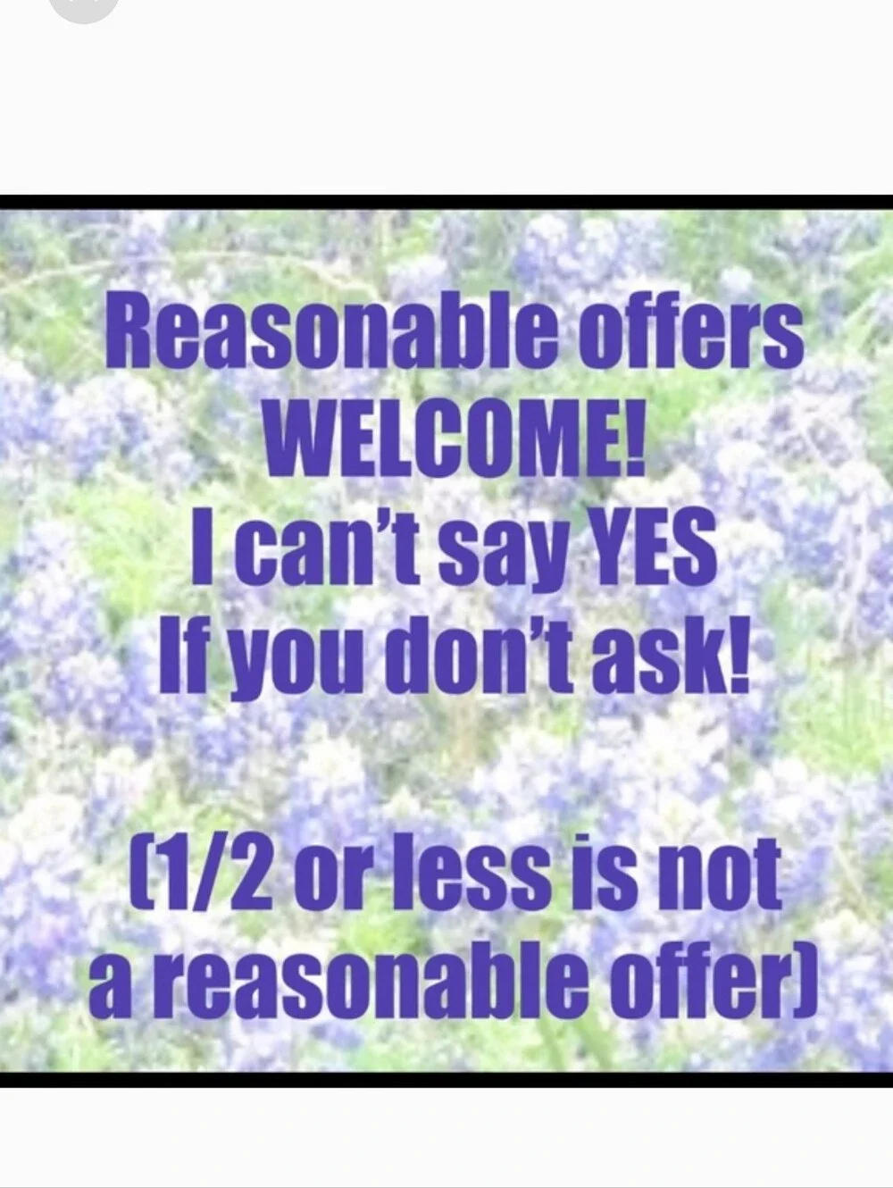 Feel free to make an offer!